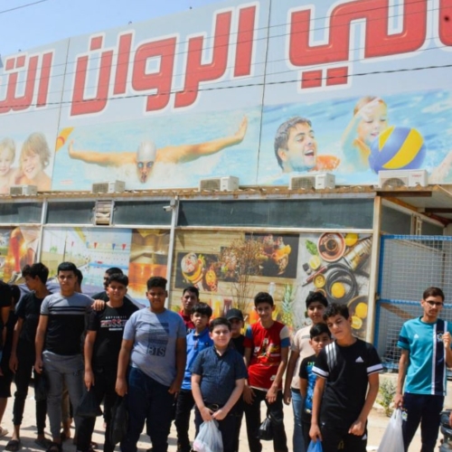 دوره تعليم السباحة في النجف الأشرف